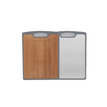 (Self-operated by Juran Home) Xishi Antibacterial Stainless Steel Chopping Board Double-sided Chopping Board Kitchen Ebony Wood Panel