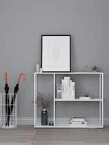 Qianyu living room bookshelf iron floor-standing multi-layer storage rack simple office bedroom Nordic simple storage rack