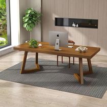 Dongwo Fuli solid wood computer desk office home rental dormitory simple modern rectangular student study table