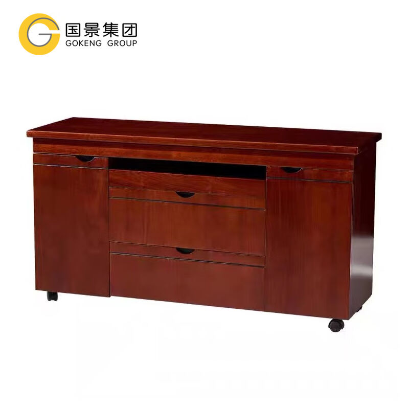 Guojing (GOKENG) Office furniture class desk class counter Hu Peach Color Vice Cabinet Removable with pulley-Taobao