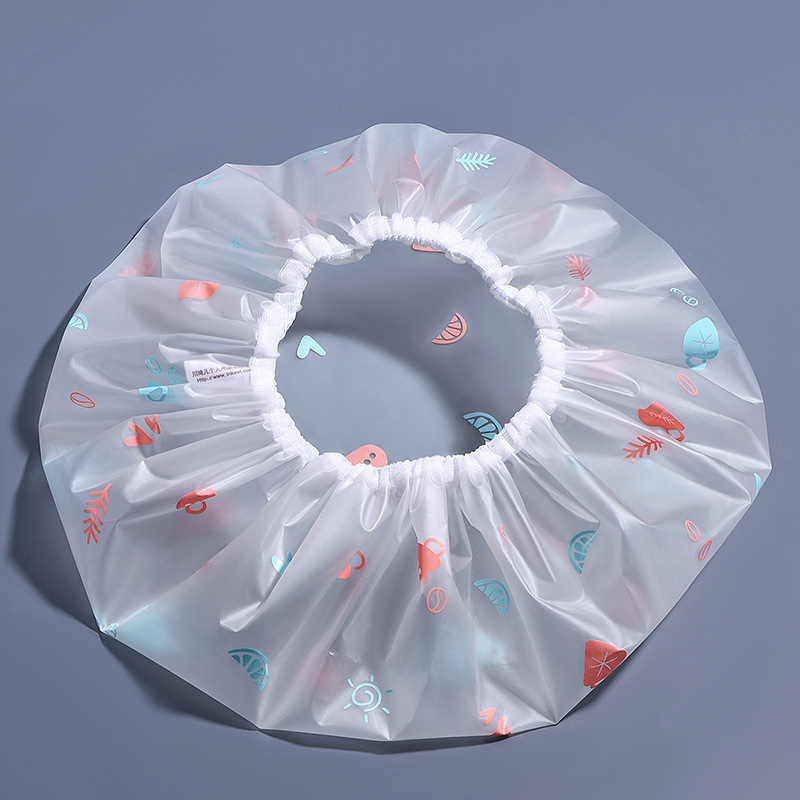 New High-End Thickened Large Single-Layer Waterproof Shower Cap for Women, Deepened Hat for Bathing, Sturdy and Enlarged, Cute Shower Cap