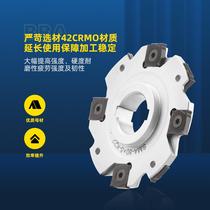 SMP01 CNC three-sided milling cutter head T-slot PT02 indexable disposable face milling cutter grooving cutter XSEQ12