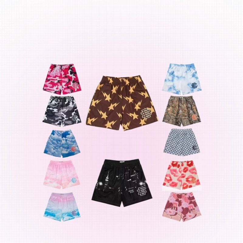 Cross-Border Eric Emanuel Ee Shorts Unisex Trendy Mesh Quick-Dry Sports Basketball Shorts Cross-Border Eric Emanuel Ee Shorts Unisex Trendy Mesh Quick-Dry Sports Basketball Shorts