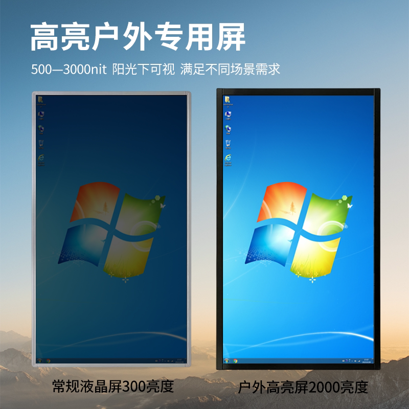 21.5/32/43/ 55inch Outdoor High-Brightness Lcd Screen with 500-3000 Brightness, Self-Sensing Light, Visible in Sunlight Outdoors 21.5/32/43/ 55inch Outdoor High-Brightness Lcd Screen with 500-3000 Brightness, Self-Sensing Light, Visible in Sunlight Outdoors