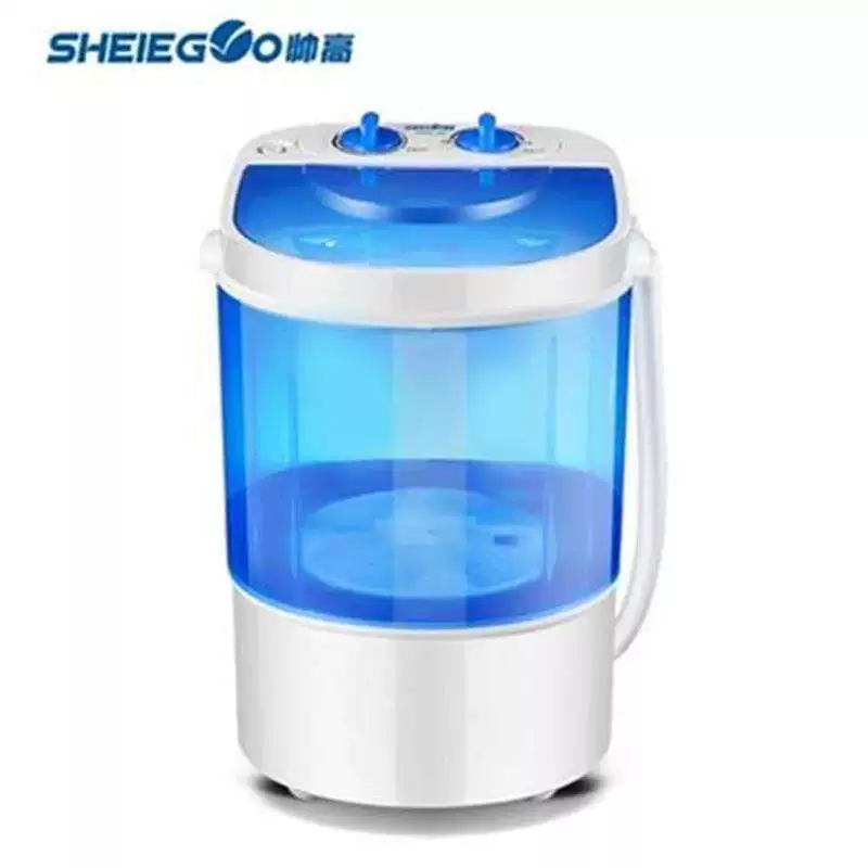 [i洗袜子神d器小型洗衣机脱w水单人宝宝租J房公寓N手动小自型衣服]