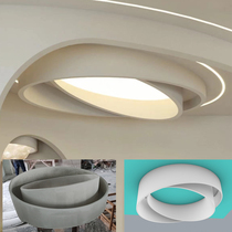 GRG gypsum board special-shaped customized living room bedroom exhibition hall ceiling shape production grg bar covered beam column