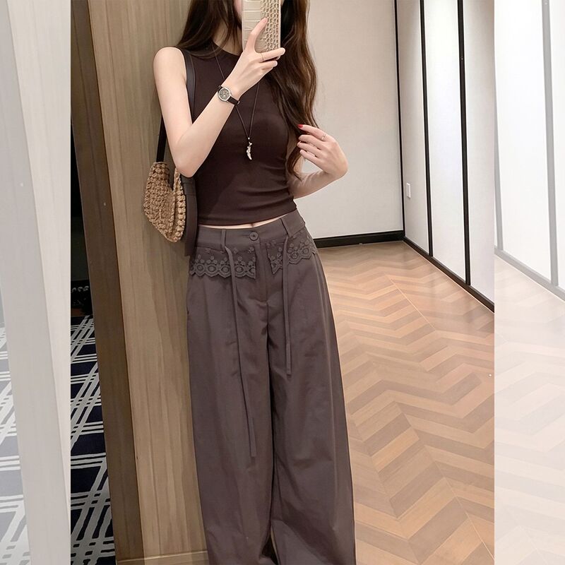 This Year's Trendy Hot-Selling Sleeveless Tank Top for Women, Summer Short High-Waisted Modal T-Shirt for Petite Figures This Year's Trendy Hot-Selling Sleeveless Tank Top for Women, Summer Short High-Waisted Modal T-Shirt for Petite Figures