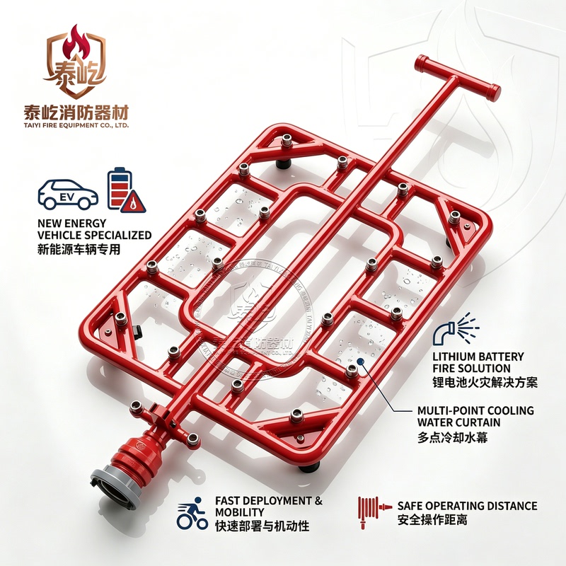 Mobile Vehicle Chassis Cooling Spray Device, Electric Vehicle Lithium Battery Fire Extinguishing Equipment, Water Spray Cooling Vehicle Emergency Device Mobile Vehicle Chassis Cooling Spray Device, Electric Vehicle Lithium Battery Fire Extinguishing Equipment, Water Spray Cooling Vehicle Emergency Device