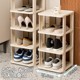 Japanese Imported Household Shoe Rack, Simple Multi-Layer Foldable Shoe Cabinet for Entryway, Space-Saving Shoe Storage for Dormitory, Minimalist Storage Rack