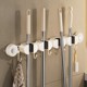 Japanese Imported Suction Cup Mop Holder, Wall-Mounted Mop Clip, Multifunctional Sliding Broom Hook, Bathroom Storage Rack