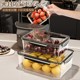 Japanese Imported Mujie Food-Grade Refrigerator Storage Box, Freezer Sealed Fruit Box, Organizer Box
