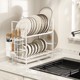 Japanese Mujie Kitchen Multi-Layer Dish Rack Countertop Narrow Model Bowl and Chopstick Holder Storage Rack Dish Drying Cabinet