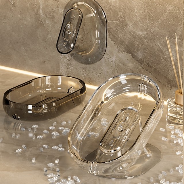 Japanese Imported Mujie Soap Box for Home Use, Light Luxury, High-End, Stylish, Large Size, Water-Draining Laundry Soap and Bar Soap Holder