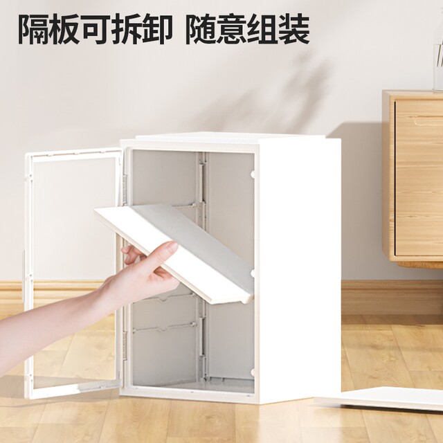Japanese Shoe Cabinet Storage Box for Long Boots and Over-The-Knee Boots, Transparent Shoe Rack Storage Box