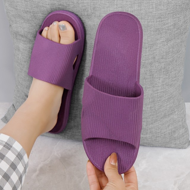 Japanese Imported Casual New Style Slippers for Women, Suitable for Summer and All Seasons, for Home Use, Indoor, Non-Slip, Odor-Resistant, for Bathroom and Shower