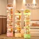 Japanese Doll Storage Tube, Household Transparent Storage for Plush Toys, Space-Saving and Stable Doll Storage Solution
