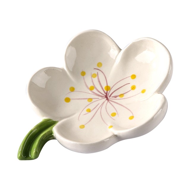 Japanese Mujie Ceramic Soap Dish, Cute Soap Holder, High Aesthetic Value, Creative Drainage Rack for Home Use on the Washbasin