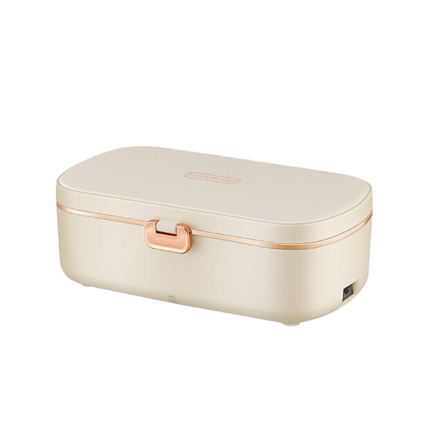 German Imported Water-Free, Heatable Lunch Box, Plug-In, Portable Stainless Steel Compartmented Electric Lunch Box for Office Workers to Bring Meals