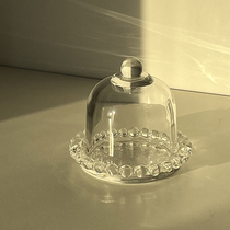 MUJI Korean ins style jewelry display creative ornaments glass tray jewelry necklace collection