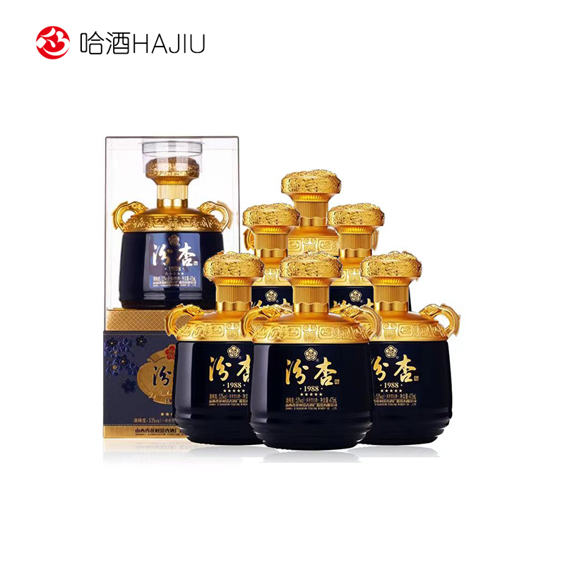 汾杏1988五星53度白酒整箱475mlX6瓶评价- 淘宝网
