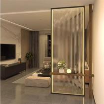 Entrance door facing the living room entrance cabinet flower rack partition storage rack entrance glass light luxury modern sofa side screen