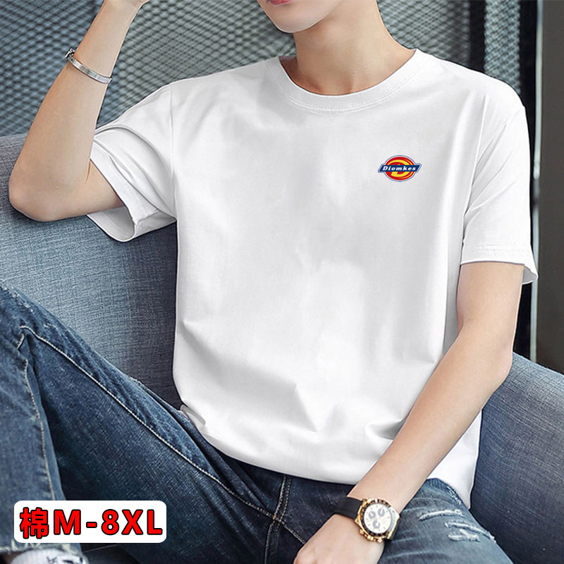 Dix Bondi メンズ 半袖 コットン 夏用 薄手 ゆったり プラスサイズ Tシャツ（太めの男性向け）、Instagramで話題の商品