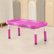 Shopping mall childrens building block table plastic sand and water tray play water educational toys table and chair set kindergarten game space table