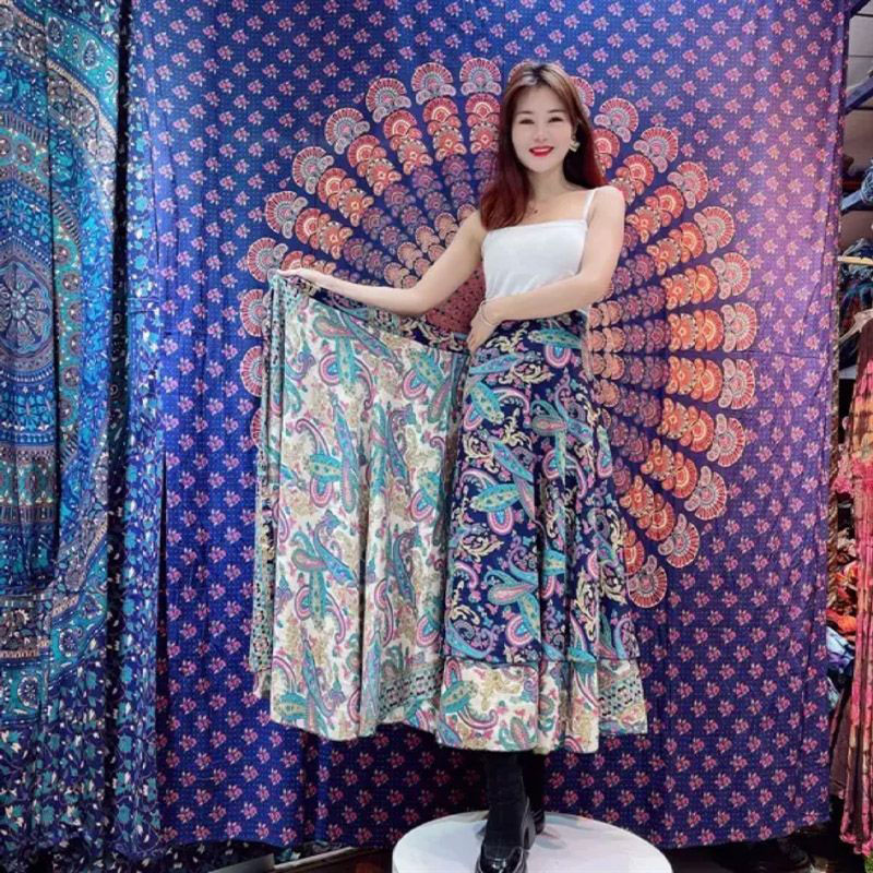 西洋風のマザースカート、夏の新作ワンピースレースアップラップスカート、東南アジアのホリデースタイルのビーチスカート、女性用