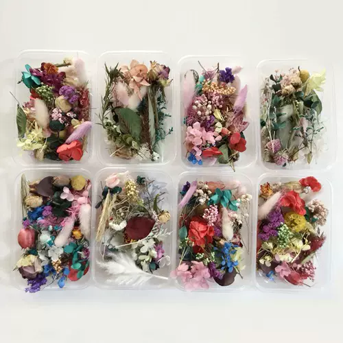 1 коробка натуральные высушенные цветы для ювелирных изделий для смолы сухой растения p