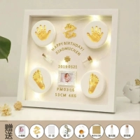 14-дюймовый чисто-белый [модель «Золотой дракон]» теплая лампа для гравировки фотографий с двойной чернильной подушечкой