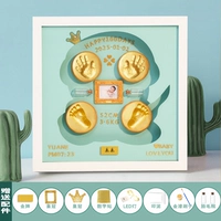 Синяя трехмерная фотография, чернильная подушечка, 14 дюймов