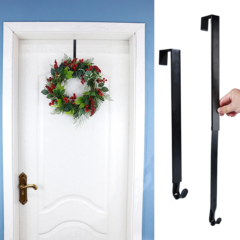 New Retractable Christmas Door Wreath Hook Christmas Ornament Front and Back Door Hook Wreath Hanger New Retractable Christmas Door Wreath Hook Christmas Ornament Front and Back Door Hook Wreath Hanger