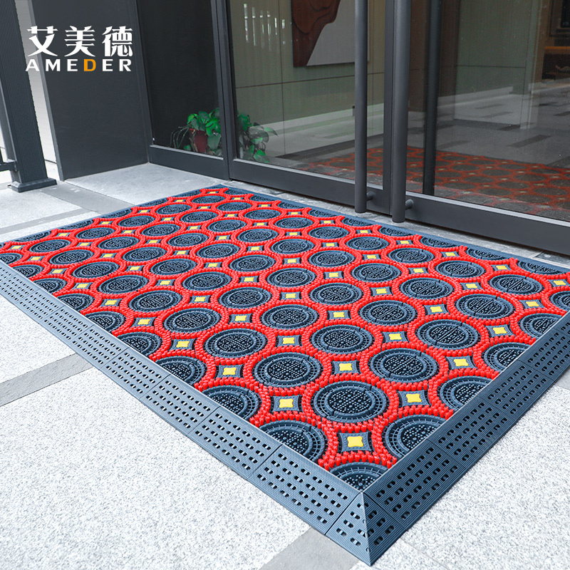 Commercial Entrance Welcome Mat, Outdoor Doormat, Household Entryway Mat, Dust Removal Mat, Outdoor Step Anti-Slip Carpet