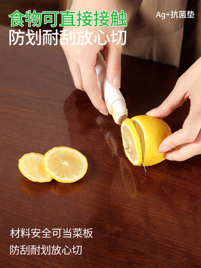 Nicht waschbare PVC-Tischdecke, Couchtischmatte, transparente Tischmatte, weiche Glaskristallplatte, wasserdichte, ölbeständige und verbrühende Tischschutzmatte