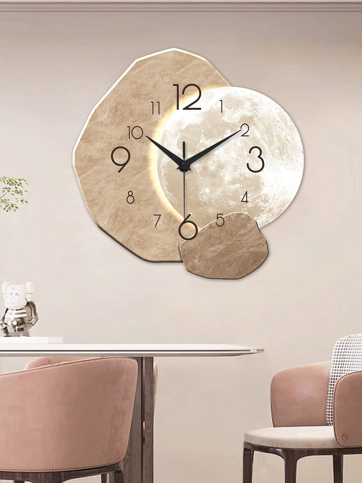 Clocks, Wall Clocks, Living Room, Light Luxury, High-End, Simple, Modern Clock, Wall-Mounted, 2026 New Model, High-End Feel, High-End Creative