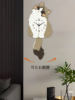2026 New Model Cat Swing Clock Living Room Tv Background Wall Creative Clock Wall Hanging High-End Silent Wall Clock