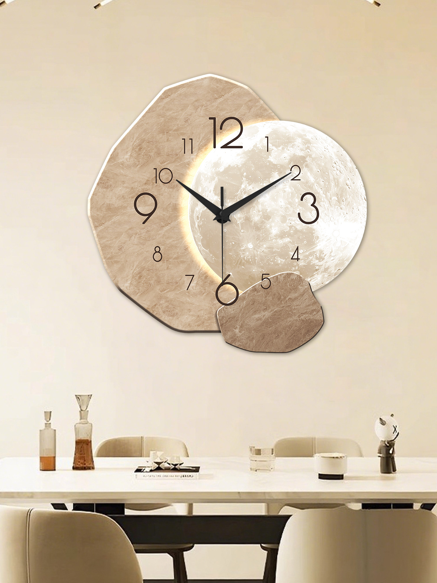 Clocks, Wall Clocks, Living Room, Light Luxury, High-End, Simple, Modern Clock, Wall-Mounted, 2026 New Model, High-End Feel, High-End Creative