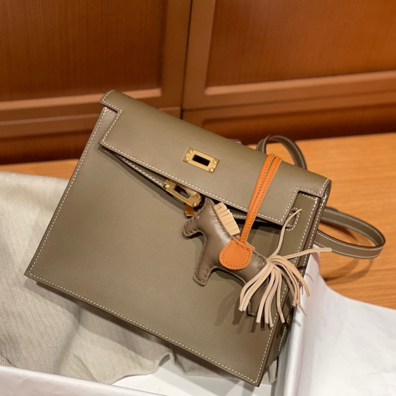 Kelly Danse Dance Bag Evercolor Leather Swift Leather Single Shoulder Crossbody Genuine Leather Women's Bag Waist Bag Kelly Danse Dance Bag Evercolor Leather Swift Leather Single Shoulder Crossbody Genuine Leather Women's Bag Waist Bag