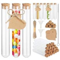 30 Pcs Test Tubes Diy Handmade Test Tubes With Corks Glass
