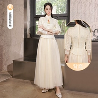 Длинный, цвета шампанского