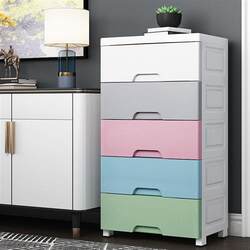 48-58 wide drawer-type storage cabinet gradient color storage cabinet children's home plastic wardrobe assembly cabinet