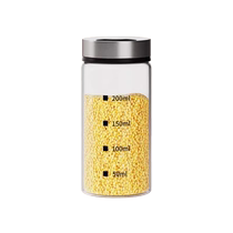 Barbecue seasoning jar pepper cumin seasoning jar glass bottle household kitchen salt jar sprinkler box artifact