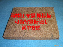 DIY scenery rainforest tank scenery material coconut palm mat thickness about one centimeter can be stacked for use