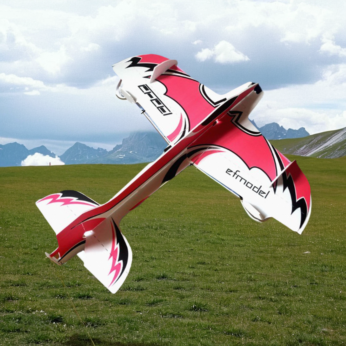 Shatterproof drone with fixed wing, airplane model, trainer, 3D