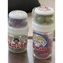 Haradaji crisper box fruit snack salad cup double layer with spoon portable DIY sticker leak-proof lunch box for travel