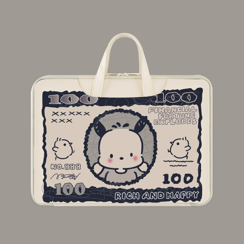 Cute Paccia Dog Handheld Laptop Bag Women Apply Lenovo Little New air14 macbookpro15 6 inch Huawei matebook13 3 Xiaomi 16