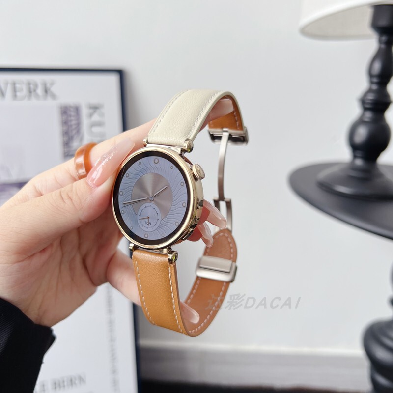 Mk Watch Strap Suitable for Michael Kors Smart Watch Genuine Leather Strap Michael Kors Sofie Watch Access Cowhide Wristband 22mm Magnetic Buckle 18mm Strap 20mm