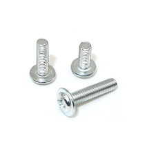 PWM round head with machine teeth galvanized screws electronic small screws screws with machine wire M3M4M5 flat head screws
