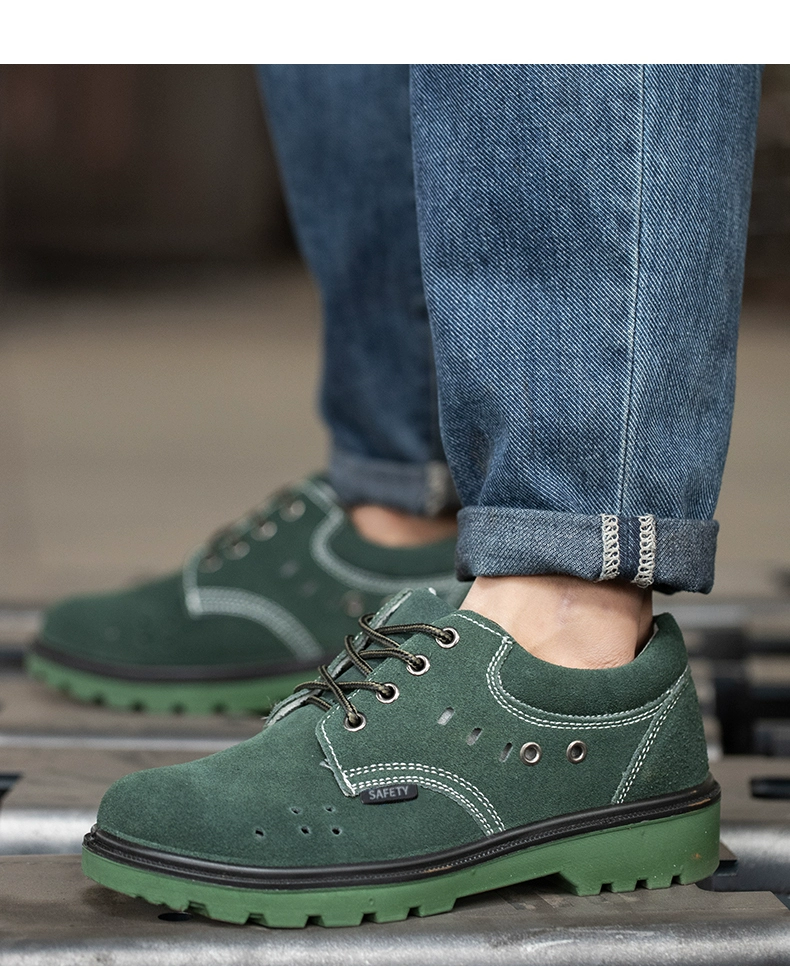 Labor protection shoes for men, lightweight, anti-smash, anti-puncture, old steel plate, work safety, steel toe, breathable, summer, summer