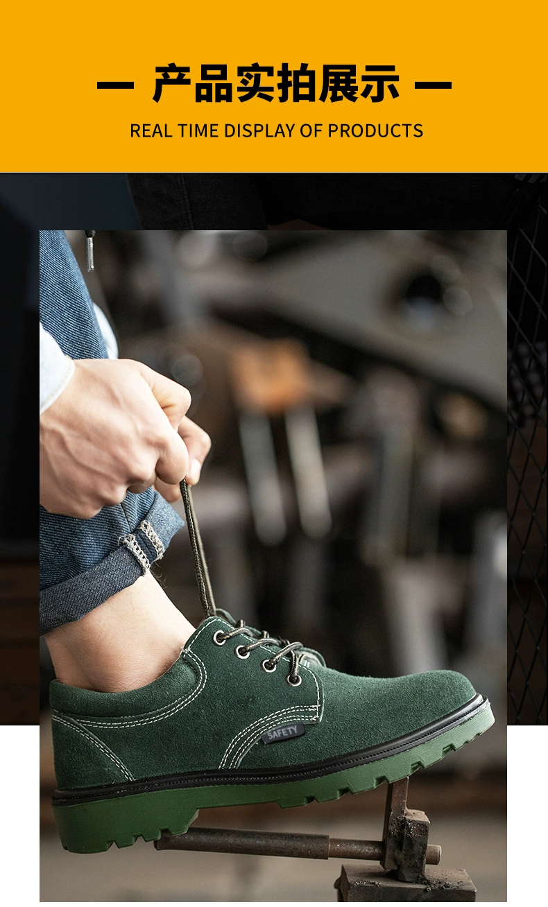 Labor protection shoes for men, lightweight, anti-smash, anti-puncture, old steel plate, work safety, steel toe, breathable, summer, summer